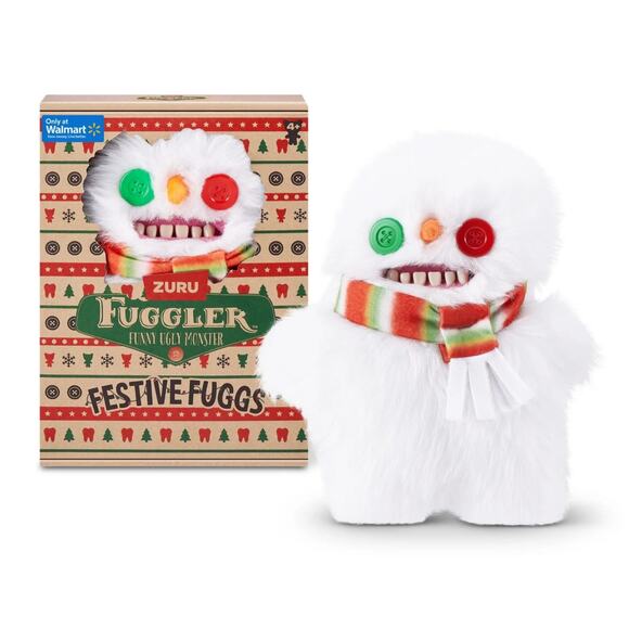 Fuggler Funny Ugly Monster YETI Festive Fugs Hard Human Like Teeth 9” - Picture 2 of 3